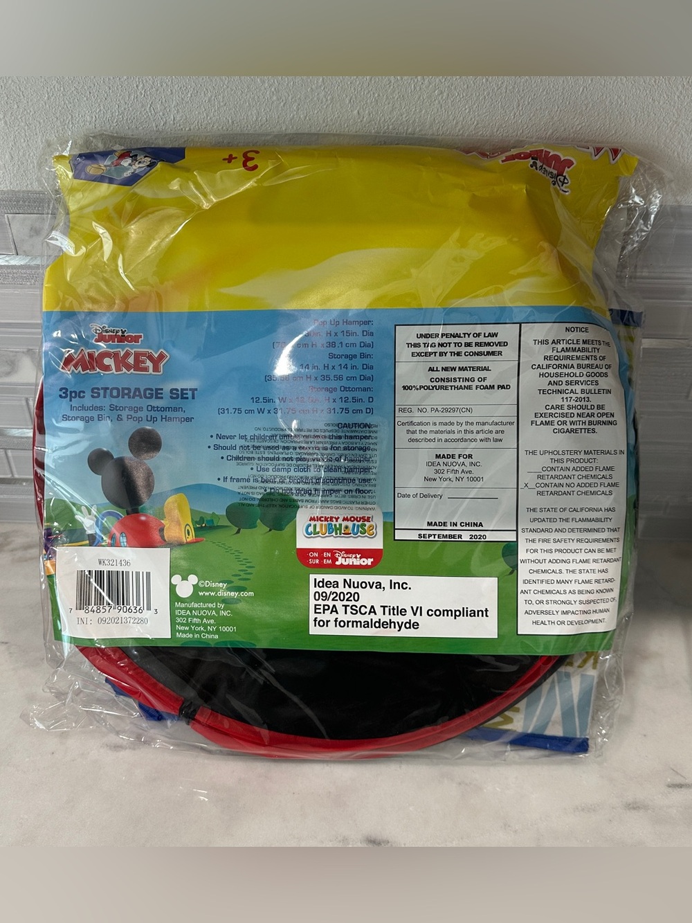 Disney Team Mickey 3pc Storage Set – Kids Room Organizer – New - Picture 2 of 7